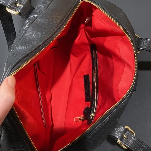 Lily Jade Rosie Black leather baby diaper bag purse. Excllt condition. - Picture 3 of 9